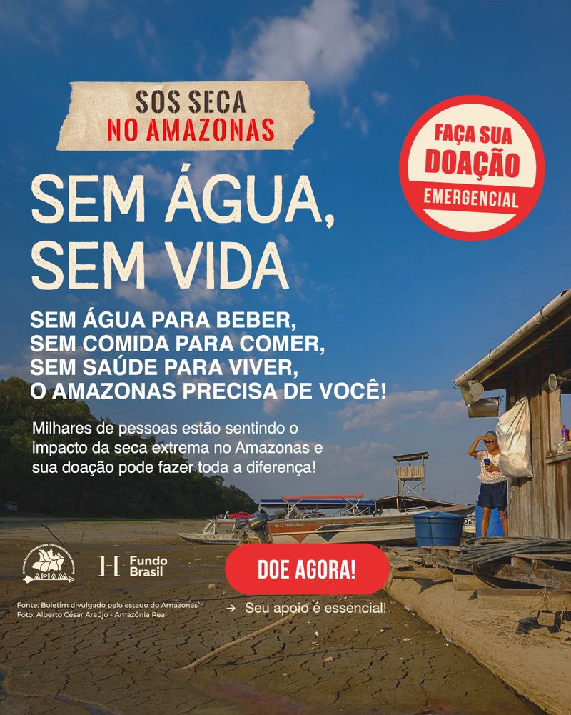 S.O.S Amazonas emergency creative