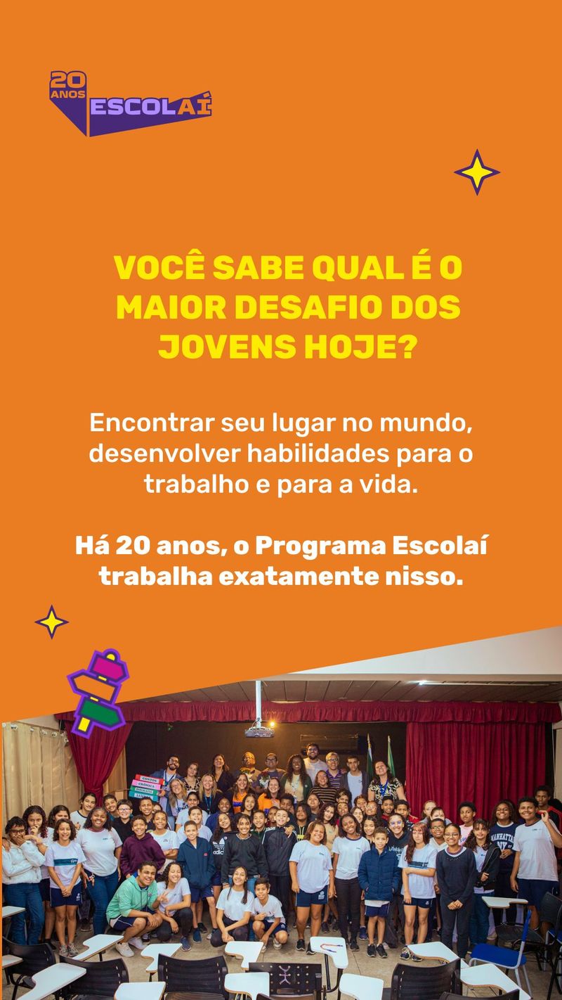 Post sobre o maior desafio das juventudes hoje